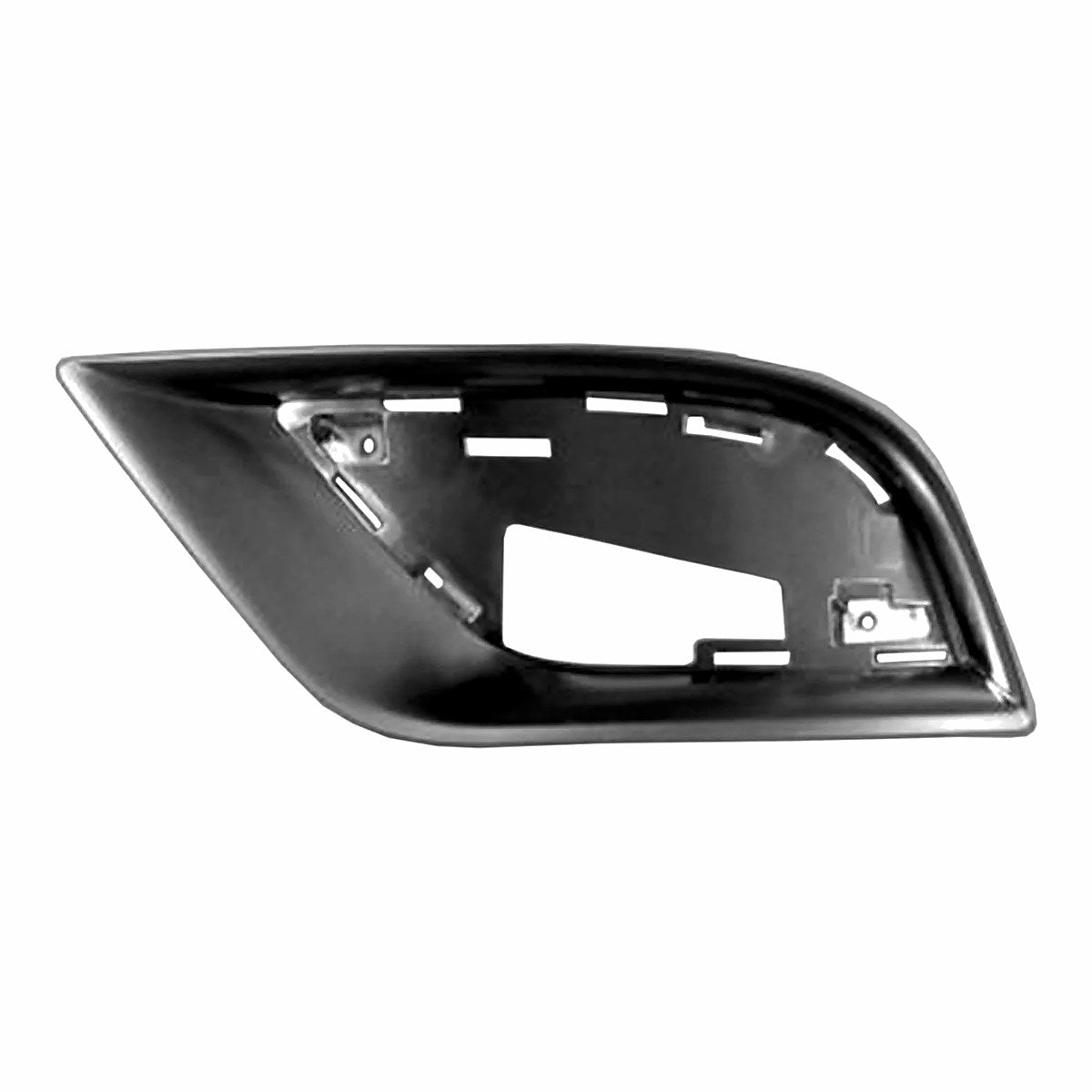 2017-2021 Jeep Grand_Cherokee Fog Light Bezel Front Driver Side Satin Chrome Summit Model – Front View (CH1038189)