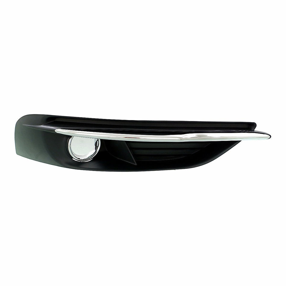 2011-2014 Chrysler 200_Convertible Fog Light Bezel Front Passenger Side With Chrome Moulding – Front View (CH1039125)