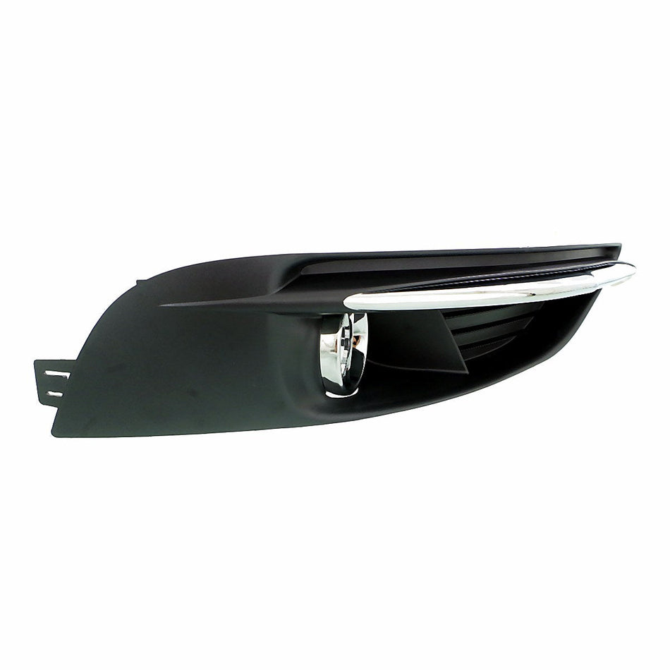 2011-2014 Chrysler 200_Convertible Fog Light Bezel Front Passenger Side With Chrome Moulding – Side View (CH1039125)