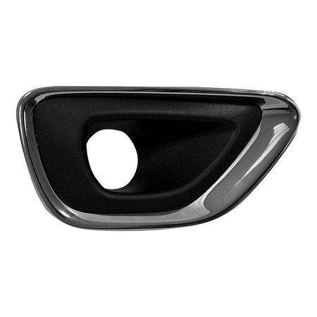 2014-2016 Jeep Grand_Cherokee Fog Light Bezel Front Passenger Side Black With Chrome Moulding Ltd/Laredo/Overland – Front View (CH1039147)