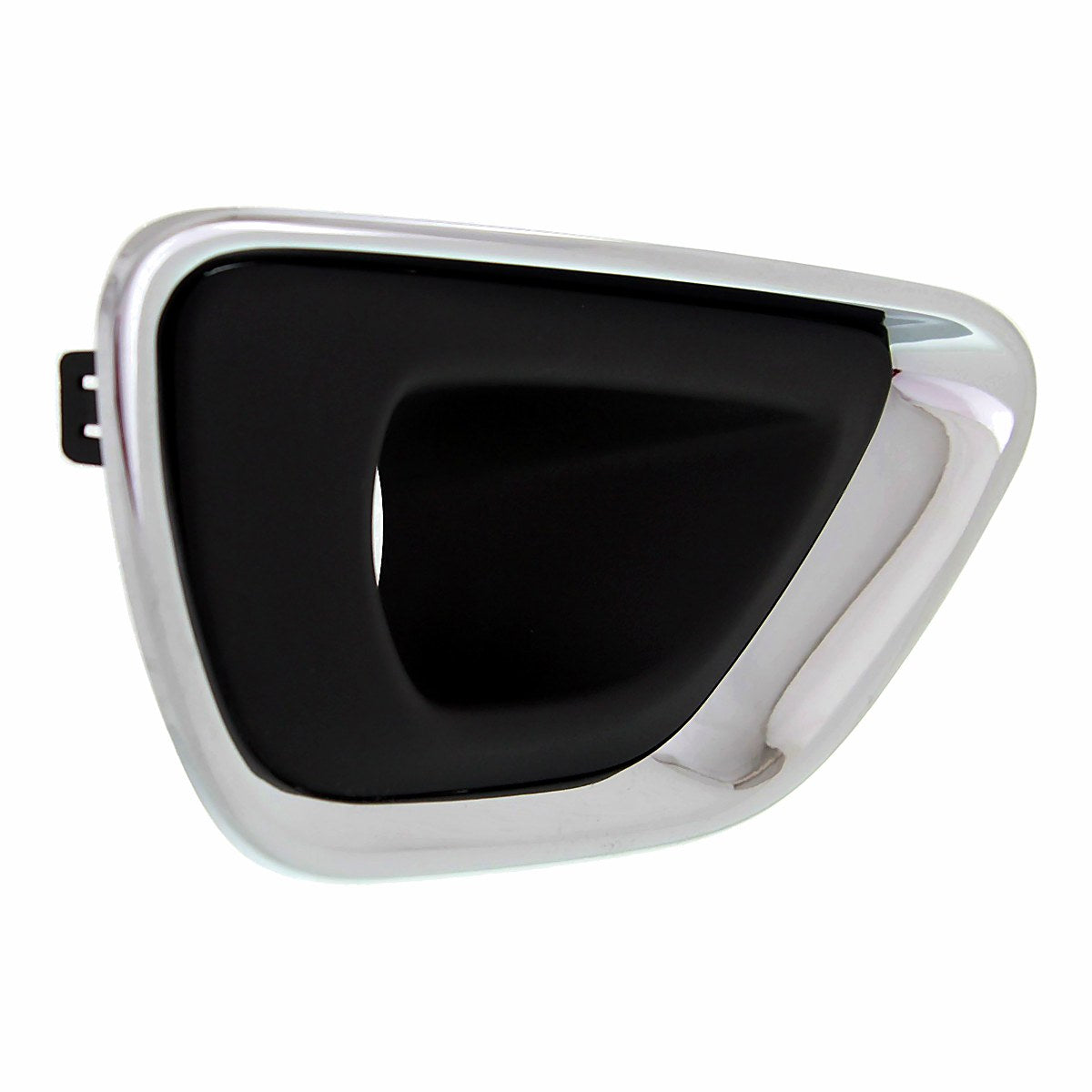 2014-2016 Jeep Grand_Cherokee Fog Light Bezel Front Passenger Side Black With Chrome Moulding Ltd/Laredo/Overland – Side View (CH1039147)