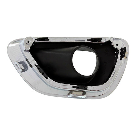 2014-2016 Jeep Grand_Cherokee Fog Light Bezel Front Passenger Side Black With Chrome Moulding Ltd/Laredo/Overland – Back View (CH1039147)