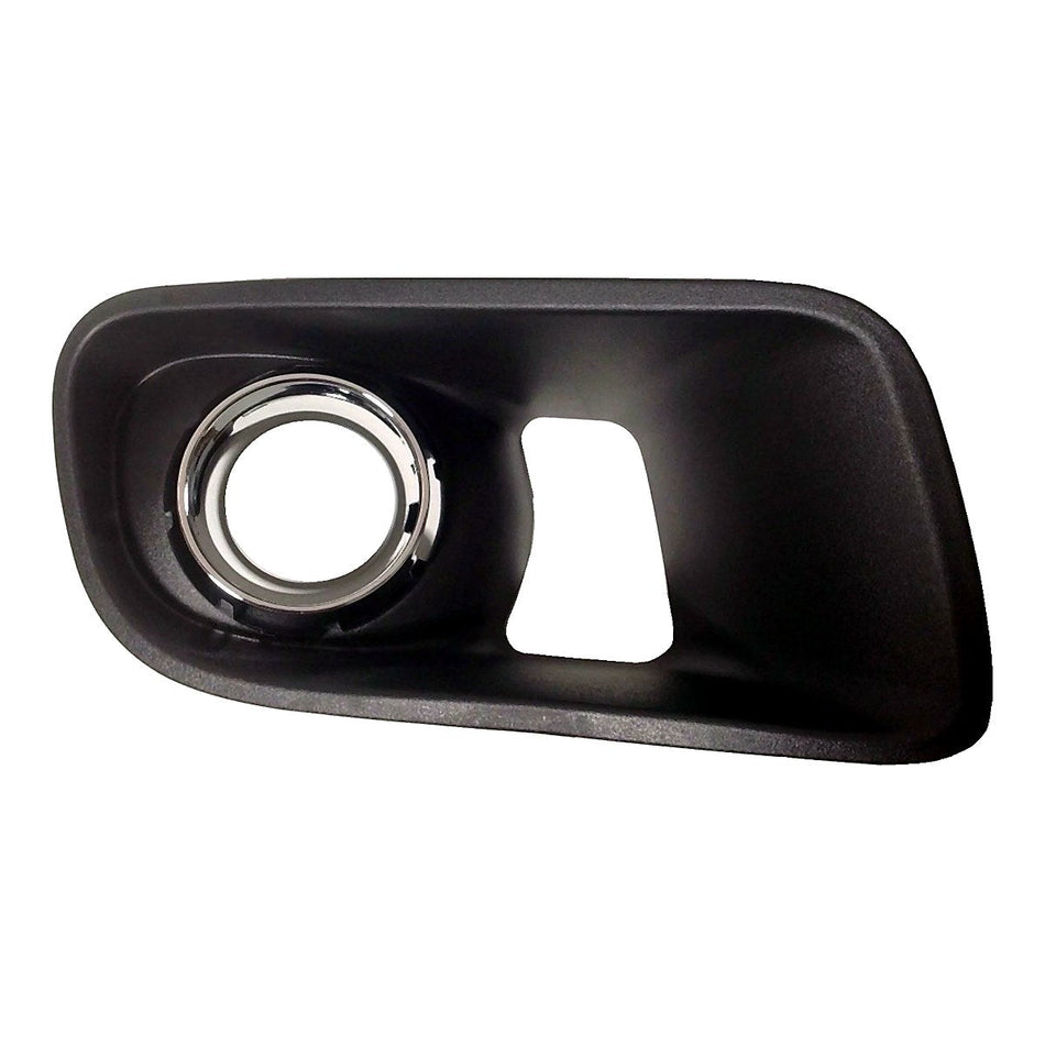 2012-2014 Dodge Charger Fog Light Bezel Front Passenger Side With Chrome Ring Srt-8 – Front View (CH1039153)