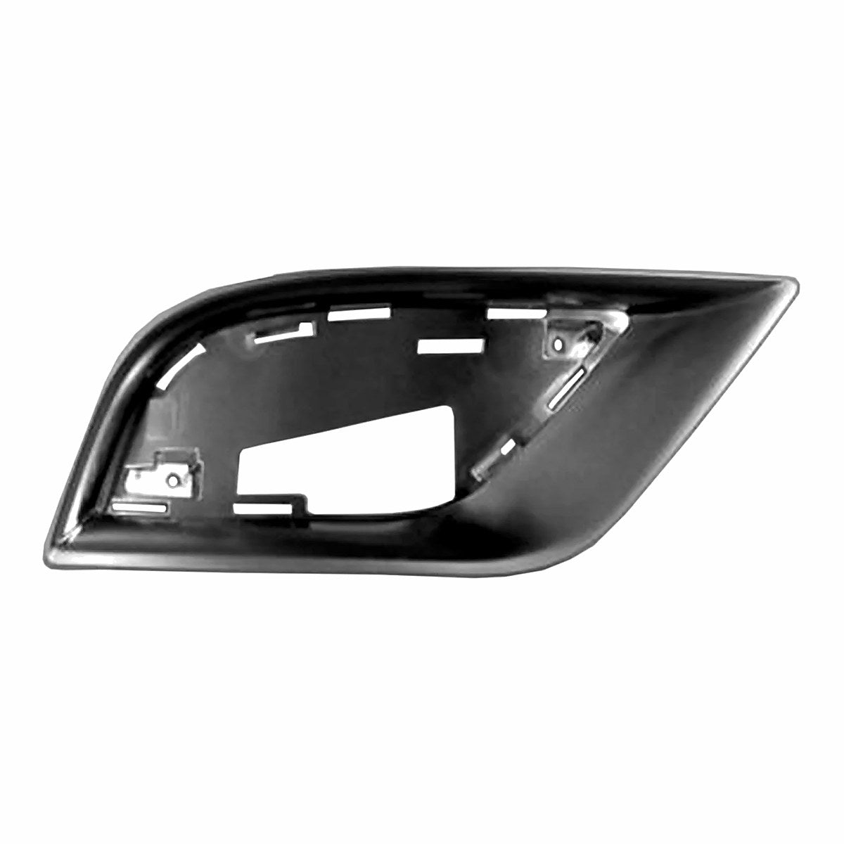 2017-2021 Jeep Grand_Cherokee Fog Light Bezel Front Passenger Side Satin Chrome Summit Model – Front View (CH1039189)