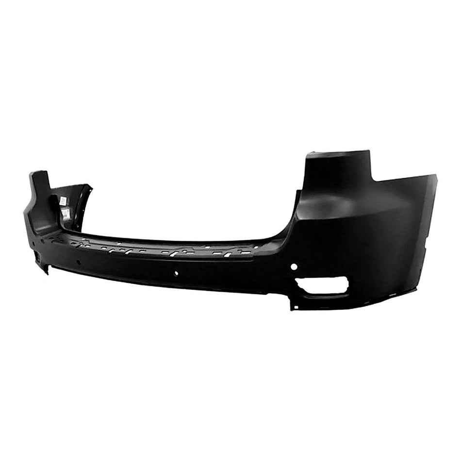 2011-2013 Jeep Grand_Cherokee Bumper Rear Primed With Parking Sensor With Chrome Trim_CH1100953