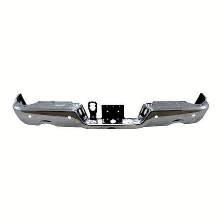 2009-2010 Dodge 1500 Bumper Face Bar Rear With Sensor With Dual Exhaust Chrome Finish_CH1102365