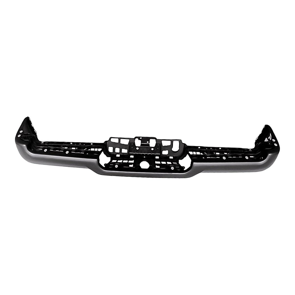 2019-2024 Ram 1500 Bumper Step Face Bar Rear Textured With Single Exhaust Black Powder Coat Rebel/ Trx_CH1102381