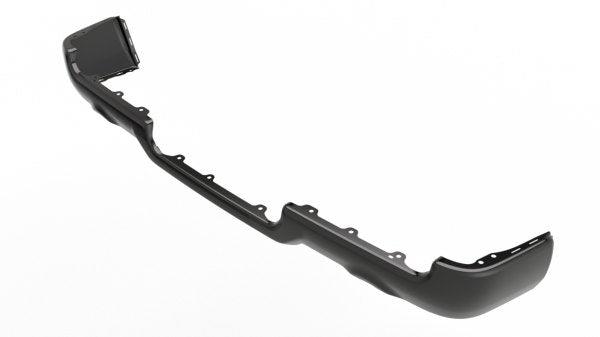 2019-2024 Ram 1500 Bumper Step Face Bar Rear Textured With Single Exhaust Black Powder Coat Rebel/ Trx