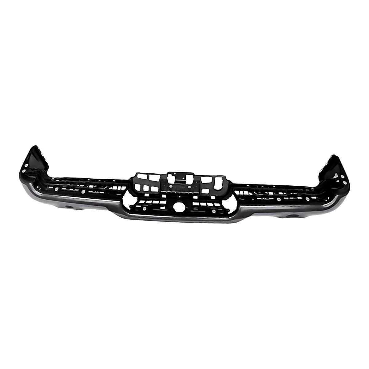 2019-2024 Ram 1500 Bumper Step Face Bar Rear Textured Black Powder Coat With Dual Exhaust For Rebel/ Trx Model_CH1102384