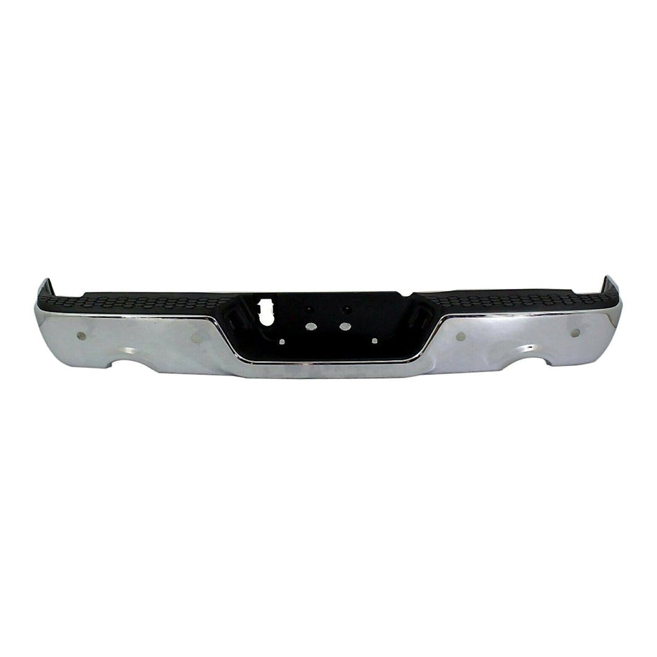 2009-2010 Dodge 1500 Bumper Rear Assy Chrome With Sensor For 1500 With Dual Exhaust Exclude Rebel – CH1103119