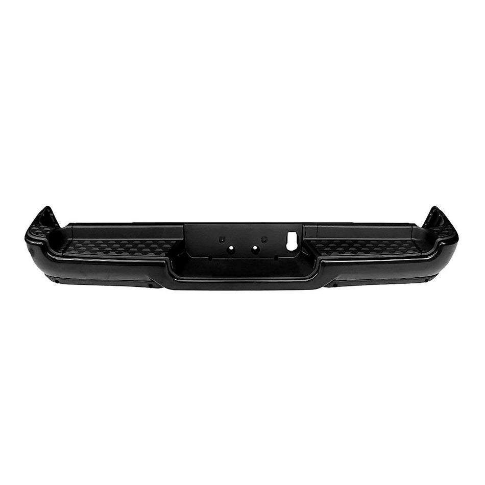 2019-2024 Ram 1500 Bumper Rear Assy Black Power Coat With Park Assist Sensor/ Single Exhaust Exclude Rebel/Trx_CH1103134