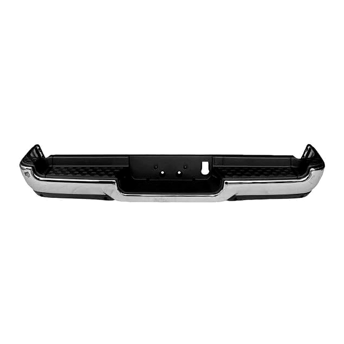 2019-2024 Ram 1500 Bumper Rear Assy Chrome Finish Single Exhaust With Pad Without Sensor Exclude Rebel/Trx_CH1103136