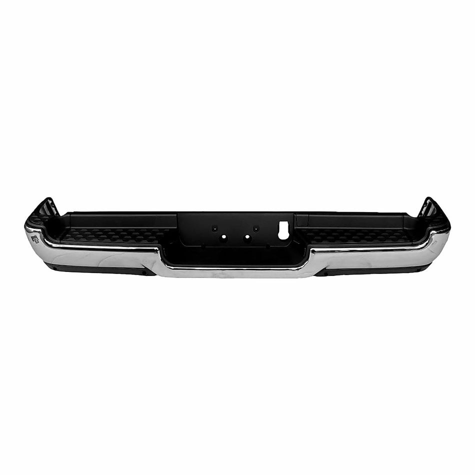 2019-2024 Ram 1500 Bumper Rear Assy Chrome Finish Single Exhaust With Advance Park/Sensor Exclude Rebel/Trx_CH1103138