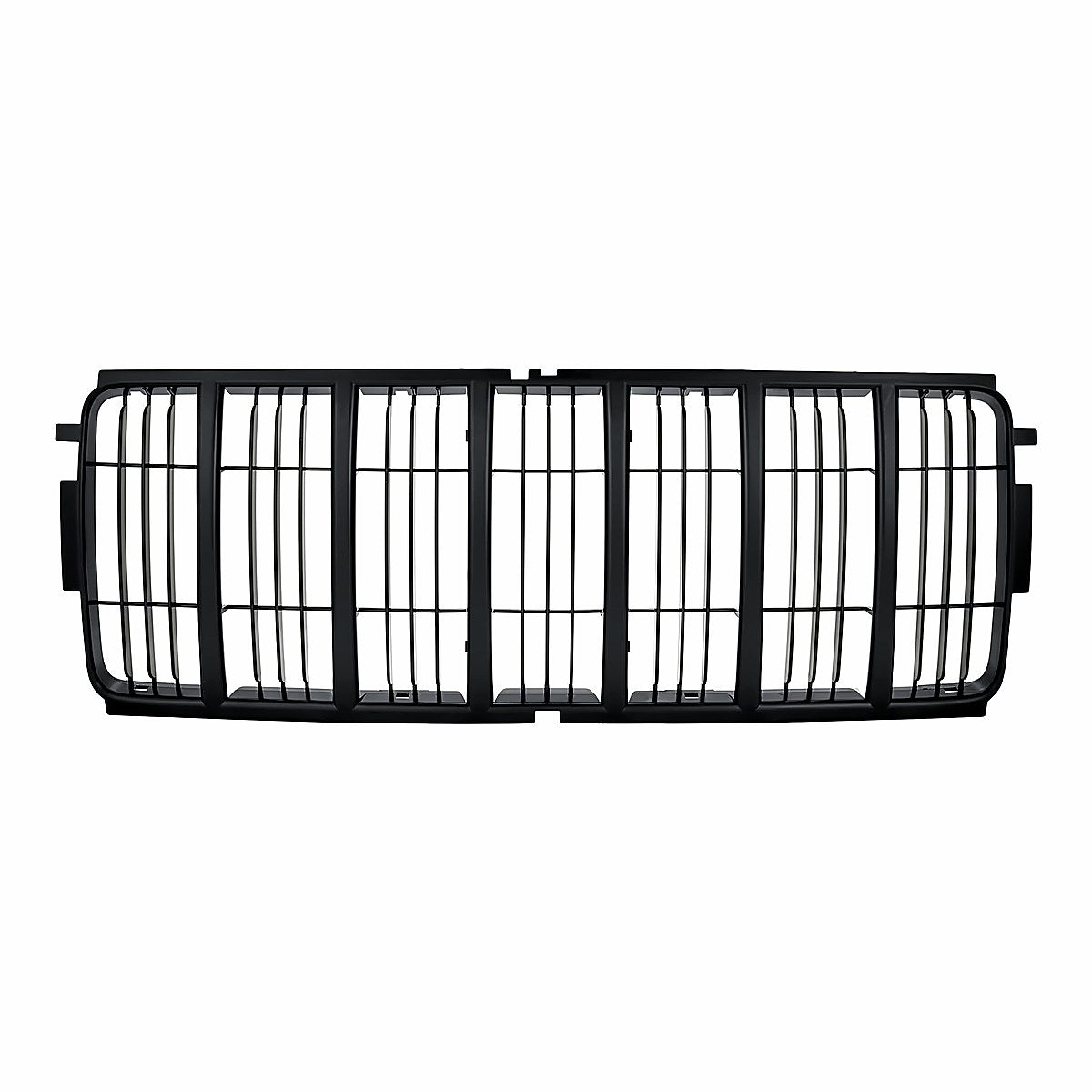 2002-2004 Jeep Liberty Grille Insert Matte-Black – Front View (CH1200243)