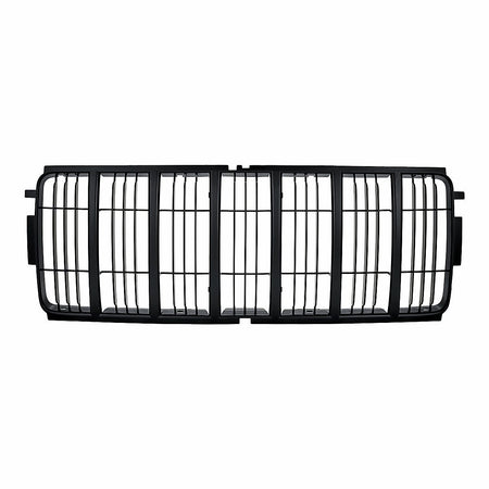 2002-2004 Jeep Liberty Grille Insert Matte-Black – Front View (CH1200243)