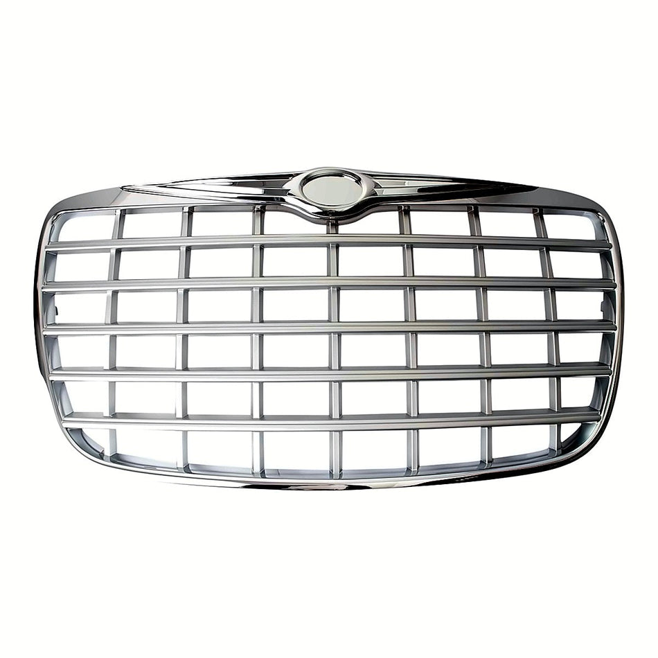 2005-2010 Chrysler 300 Grille Chrome Silver 2.7L/3.5L – Front View (CH1200275)