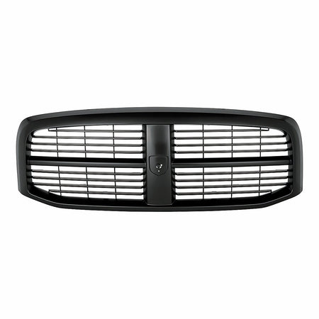 2006-2008 Dodge Ram_Mega_Cab Grille Matte-Black – Front View (CH1200280)