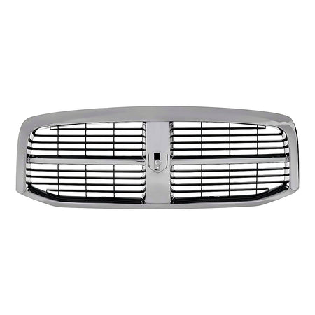 2006-2009 Dodge Ram_Mega_Cab Grille Chrome/Black – Front View (CH1200282)