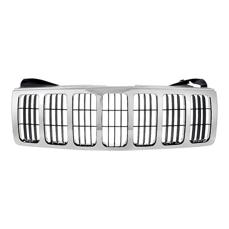 2005-2007 Jeep Grand_Cherokee Grille Chrome – Front View (CH1200284)