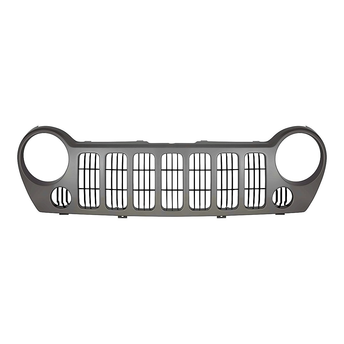 2005-2007 Jeep Liberty Grille Black Sport Without Fog – Front View (CH1200290)