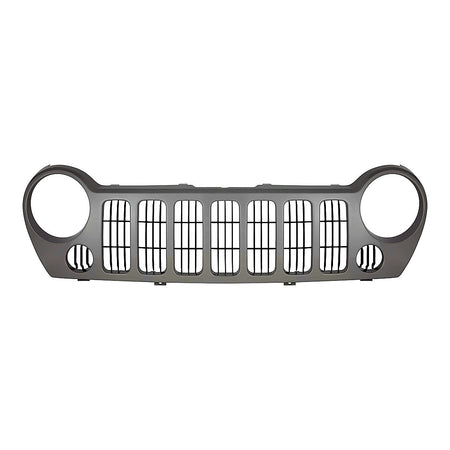 2005-2007 Jeep Liberty Grille Black Sport Without Fog – Front View (CH1200290)