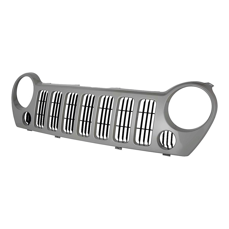 2005-2007 Jeep Liberty Grille Black Sport Without Fog – Side View (CH1200290)