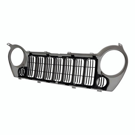 2005-2007 Jeep Liberty Grille Black Sport Without Fog – Back View (CH1200290)