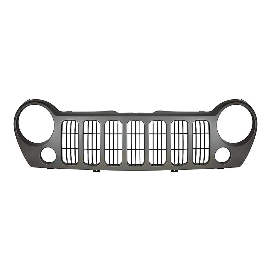 2005-2007 Jeep Liberty Grille Black Sport With Fog – Front View (CH1200291)
