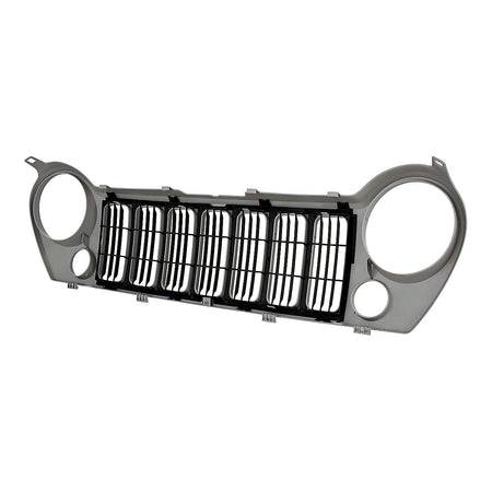 2005-2007 Jeep Liberty Grille Black Sport With Fog – Back View (CH1200291)