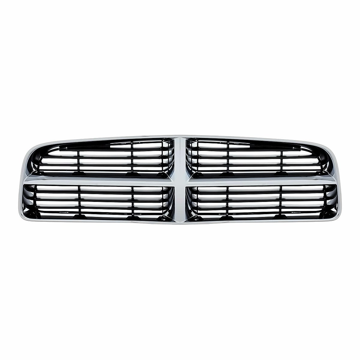 2006-2010 Dodge Charger Grille With Chrome Frontame – Front View (CH1200296)
