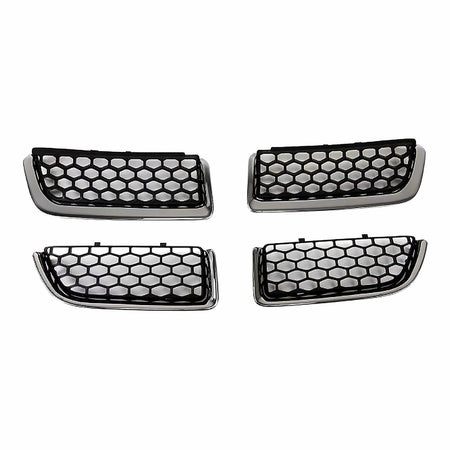 2004-2006 Dodge Stratus_Sedan Grille Matte-Black With Chrome Mldg 4 Pcs Design – Front View (CH1200297)