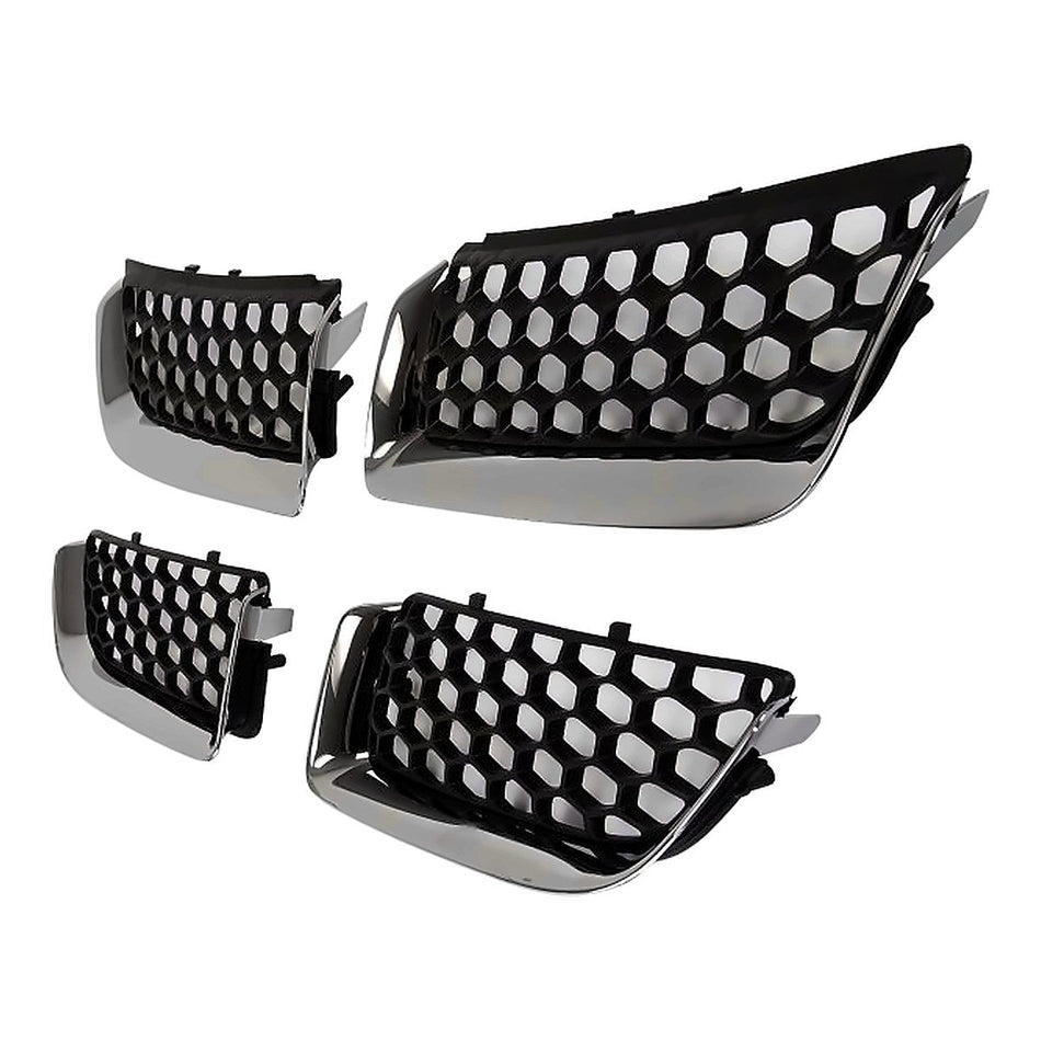2004-2006 Dodge Stratus_Sedan Grille Matte-Black With Chrome Mldg 4 Pcs Design – Side View (CH1200297)
