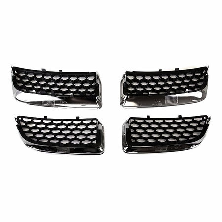 2004-2006 Dodge Stratus_Sedan Grille Matte-Black With Chrome Mldg 4 Pcs Design – Back View (CH1200297)