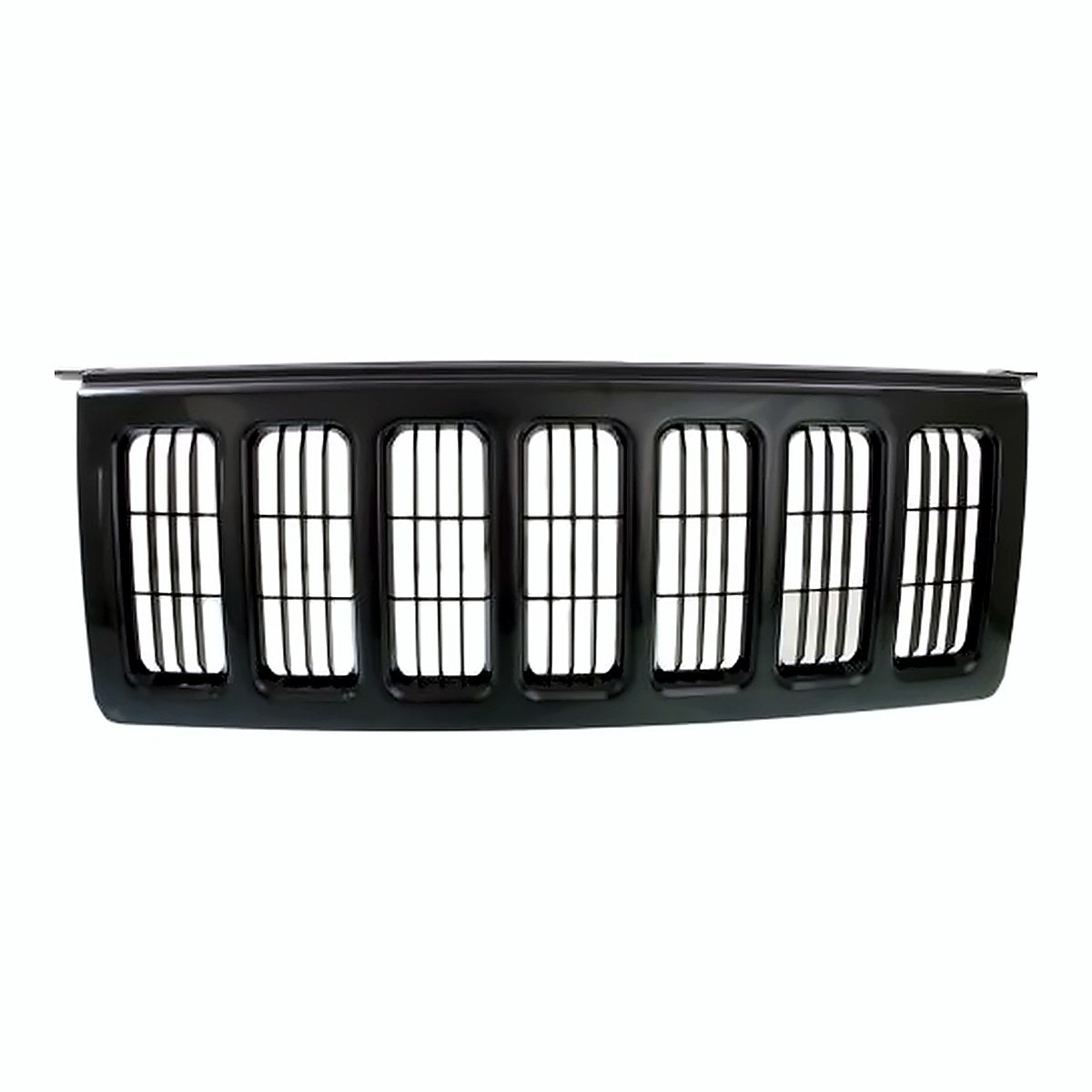 2006-2010 Jeep Commander Grille Matt-Black With Black Mldg – Front View (CH1200302)