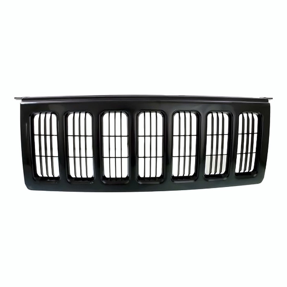 2006-2010 Jeep Commander Grille Matt-Black With Black Mldg – Front View (CH1200302)