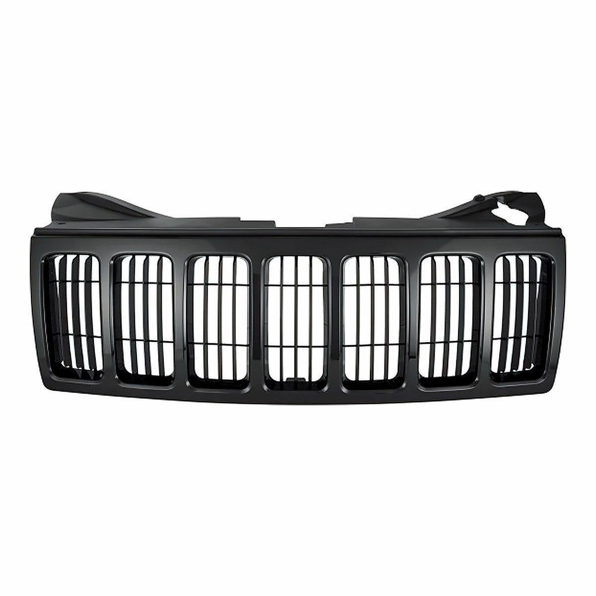 2008-2010 Jeep Grand_Cherokee Grille Black With Balck Frontame – Front View (CH1200307)