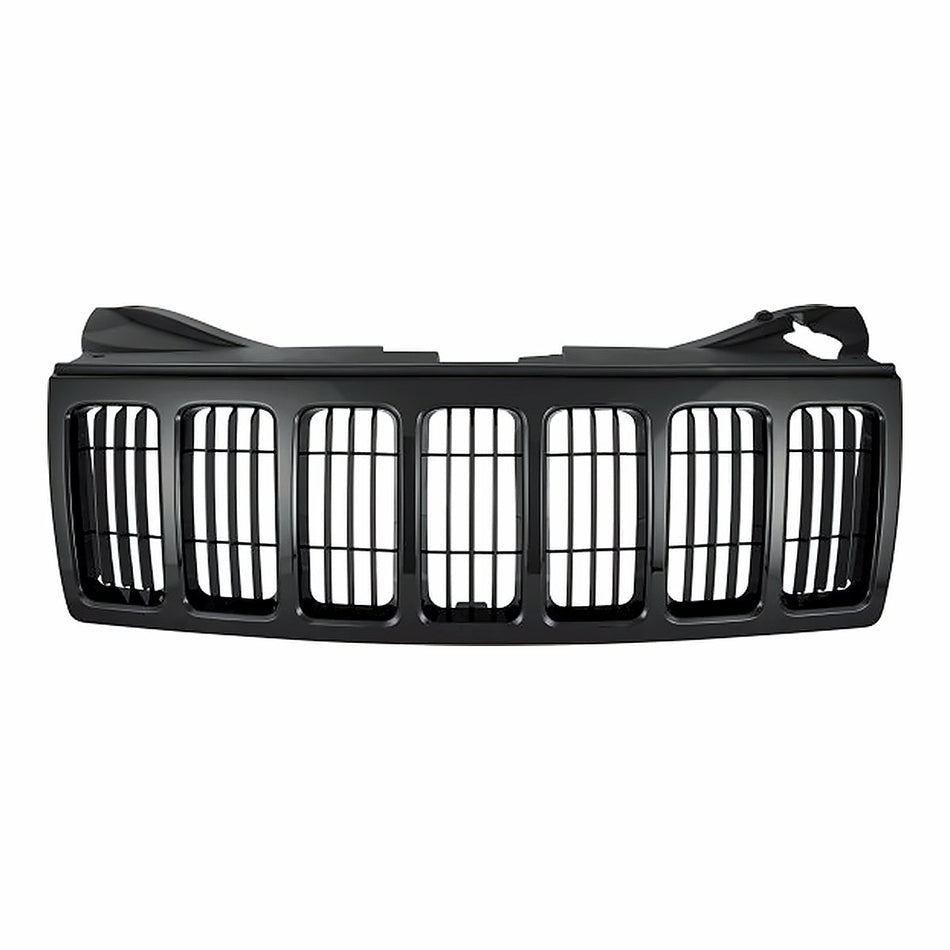 2008-2010 Jeep Grand_Cherokee Grille Black With Balck Frontame – Front View (CH1200307)