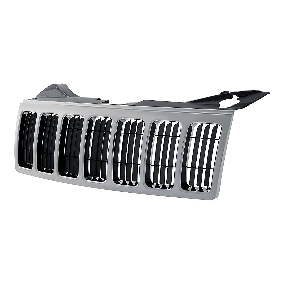 2008-2010 Jeep Grand_Cherokee Grille Black With Chrome Frontame – Side View (CH1200311)