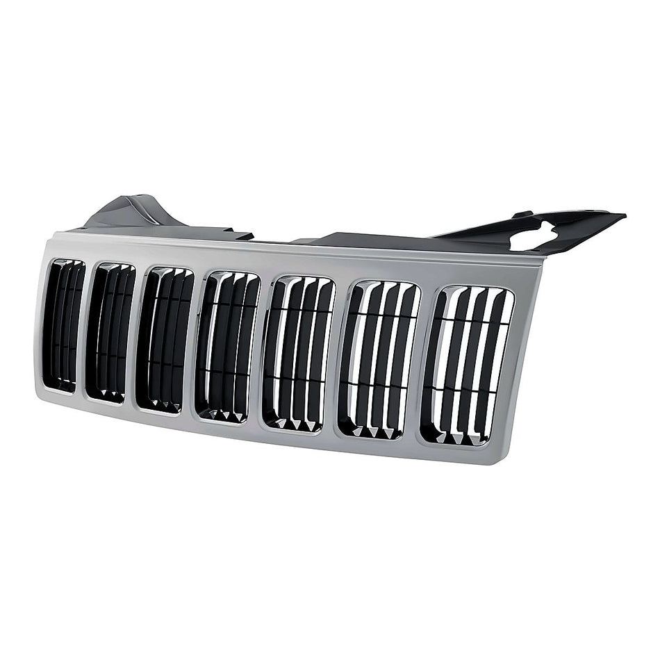 2008-2010 Jeep Grand_Cherokee Grille Black With Chrome Frontame – Side View (CH1200311)