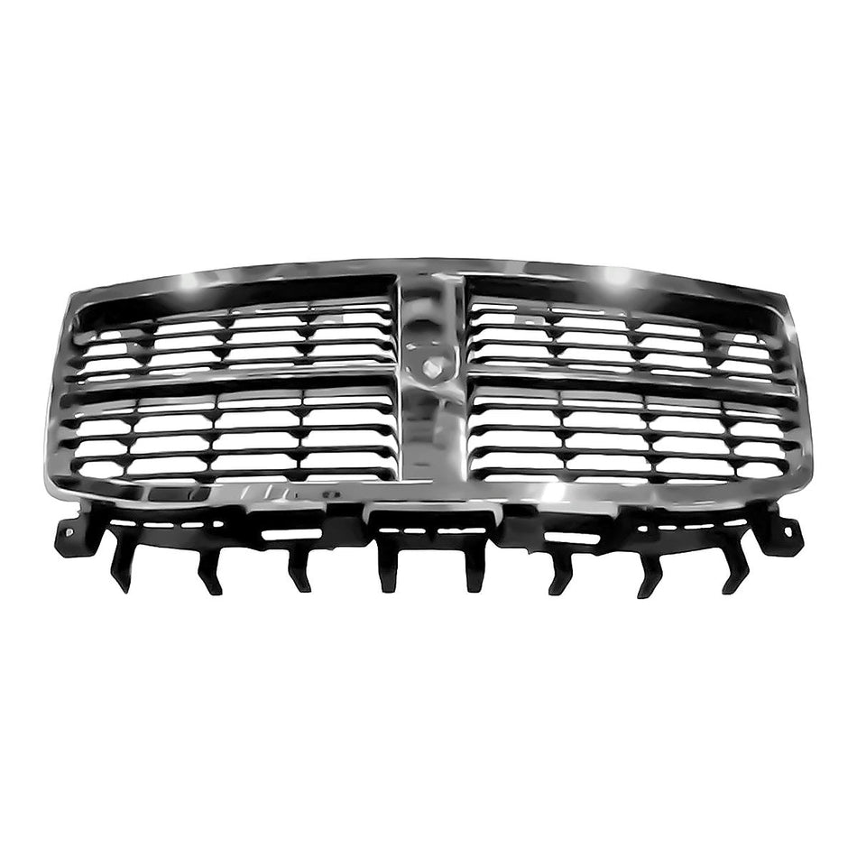 2007-2009 Dodge Durango Grille Matte-Black With Chrome Frontame 07-09 – Front View (CH1200332)