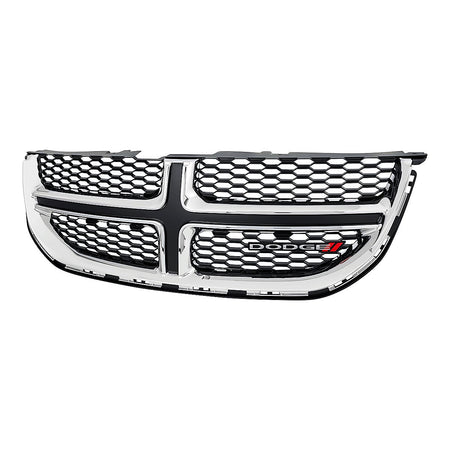 2011-2020 Dodge Caravan Grille Black With Chrome Moulding – Side View (CH1200342)
