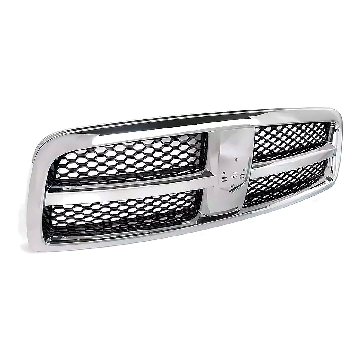 2009-2010 Dodge 1500 Grille Chrome Frontame With Black Honeycomb Insert – Side View (CH1200347)