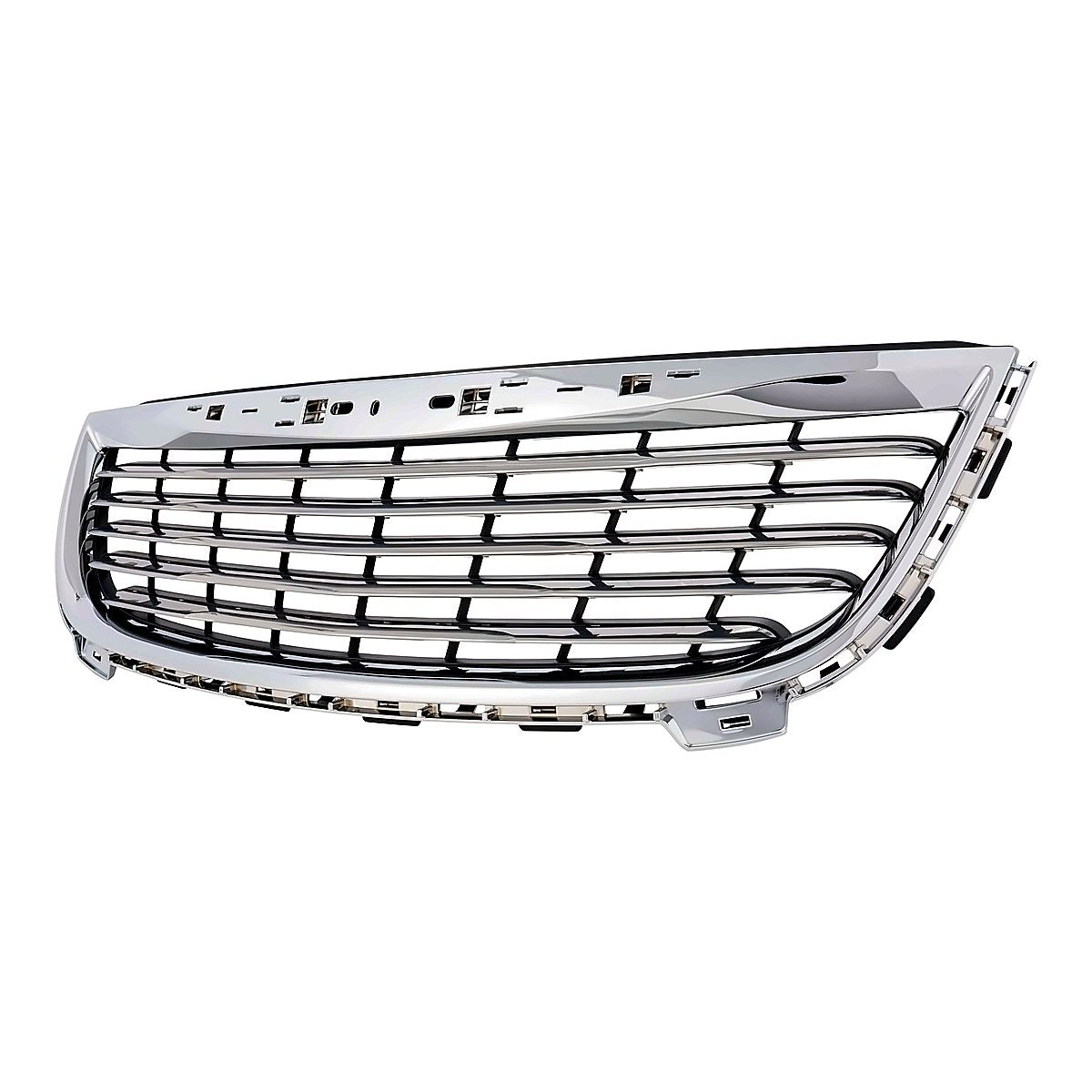 2011-2016 Chrysler Town_And_Country Grille Matte-Black With Chrome Frontame – Side View (CH1200350)