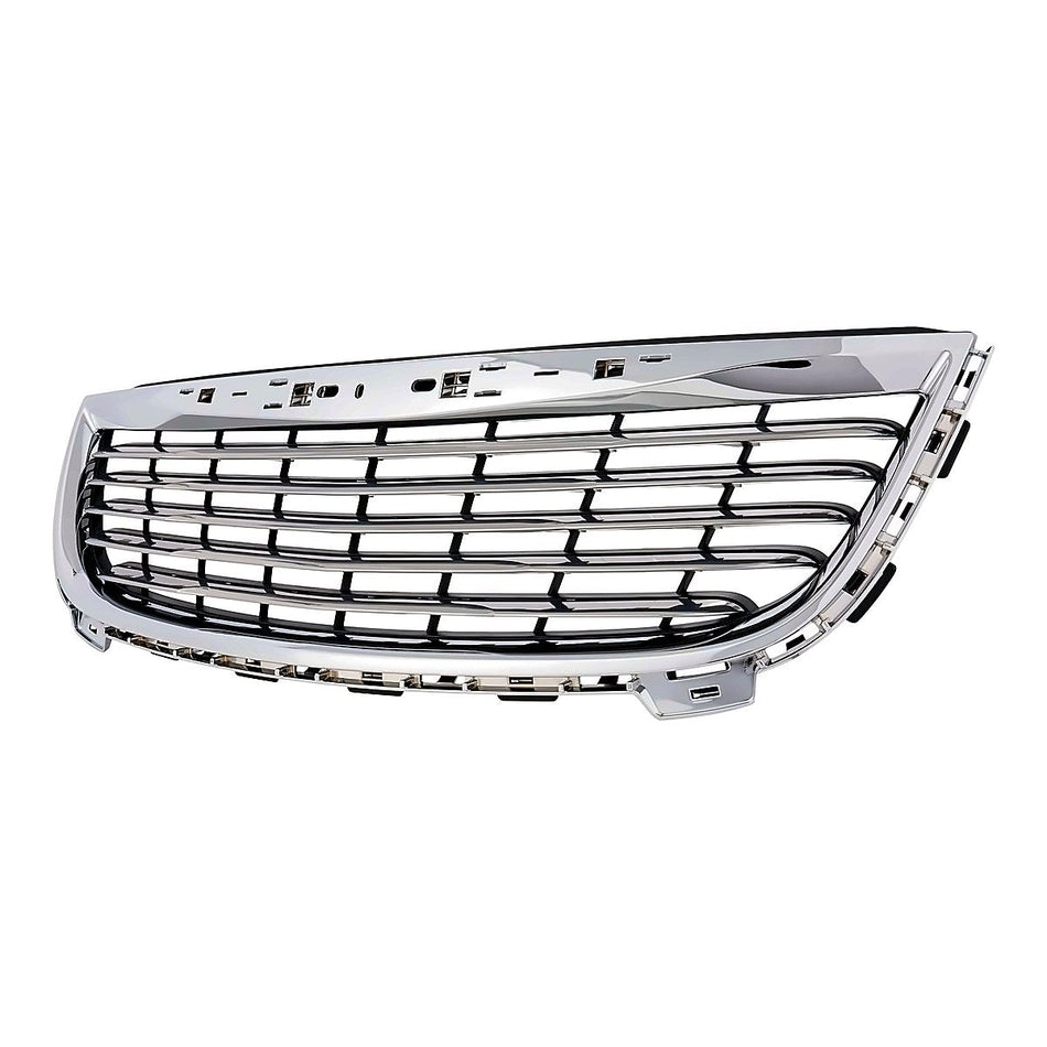 2011-2016 Chrysler Town_And_Country Grille Matte-Black With Chrome Frontame – Side View (CH1200350)