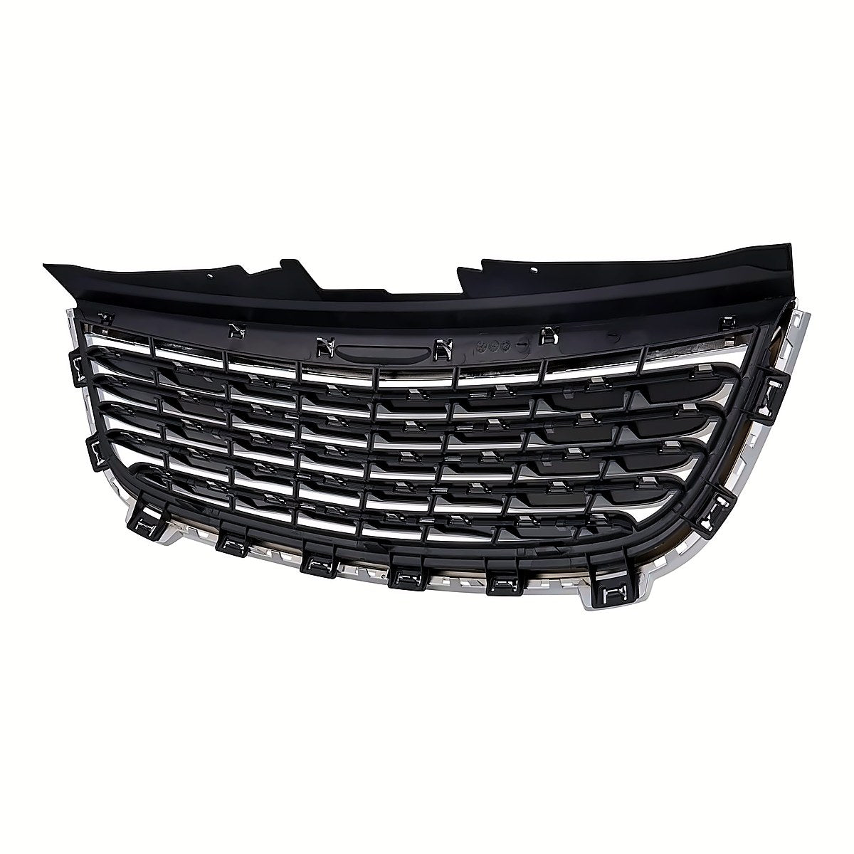 2011-2016 Chrysler Town_And_Country Grille Matte-Black With Chrome Frontame – Back View (CH1200350)