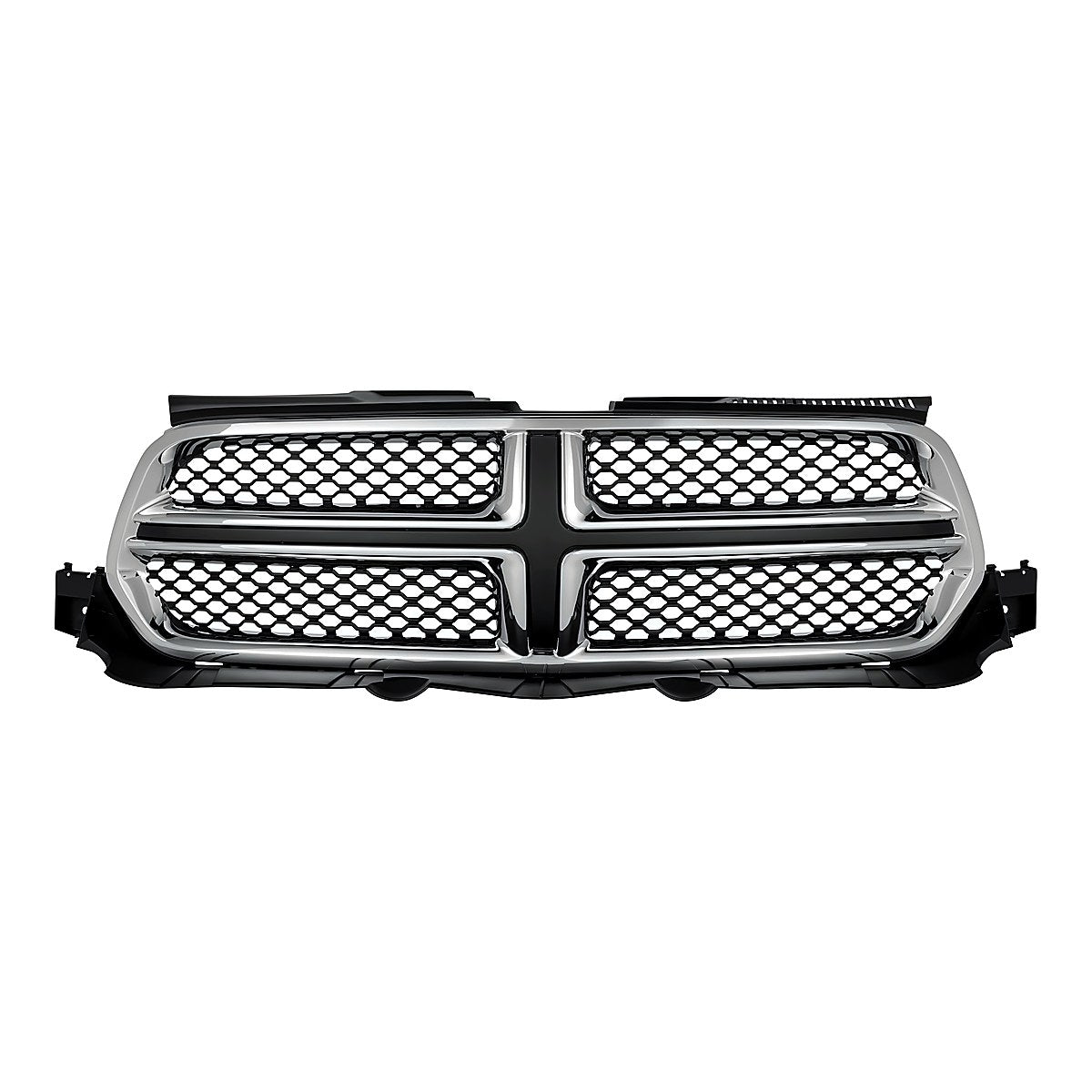 2011-2013 Dodge Durango Grille Chrome Painted Black With Accent Colour – Front View (CH1200357)