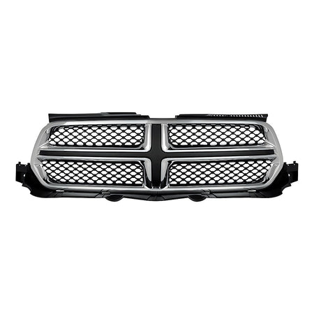2011-2013 Dodge Durango Grille Chrome Painted Black With Accent Colour – Front View (CH1200357)