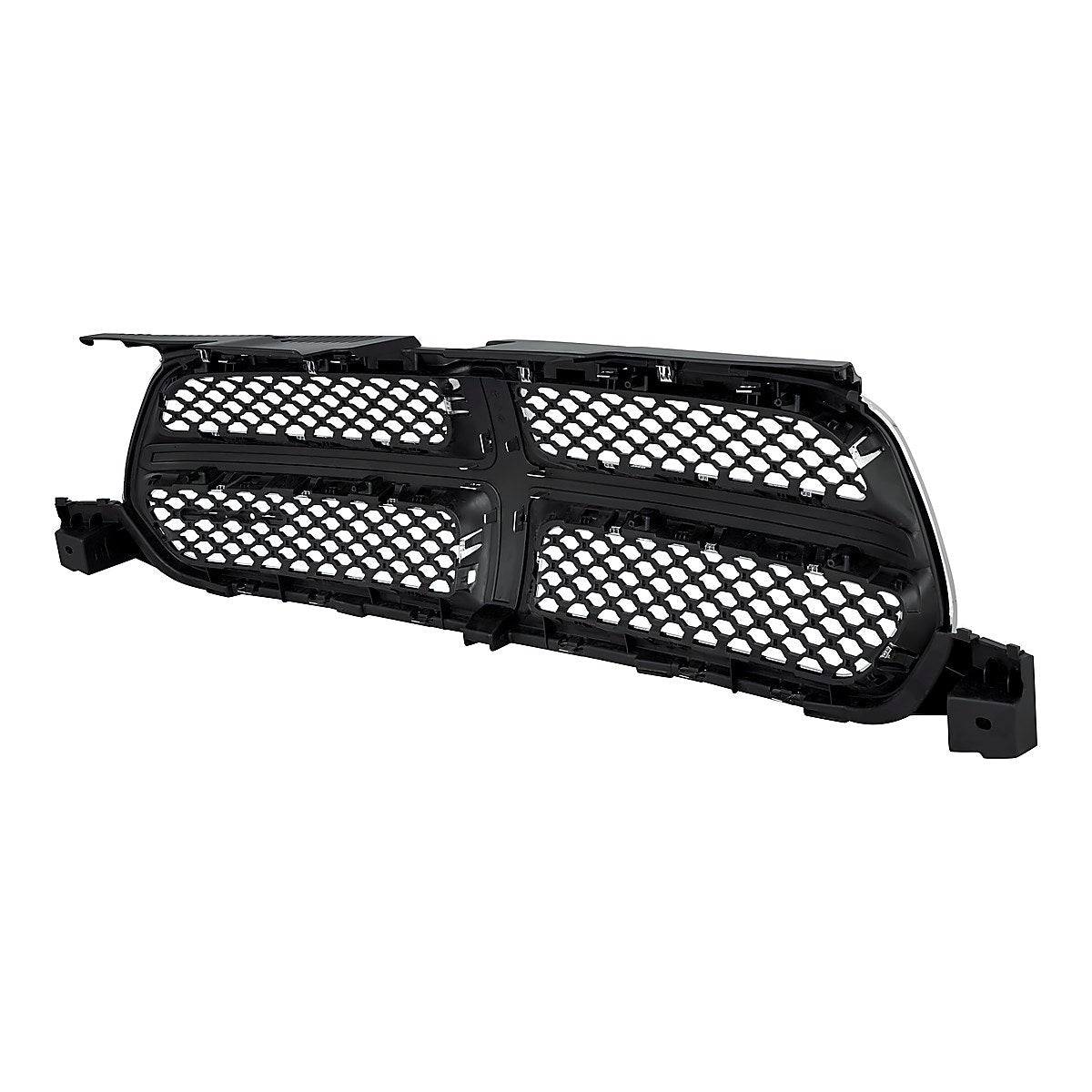 2011-2013 Dodge Durango Grille Chrome Painted Black With Accent Colour – Back View (CH1200357)
