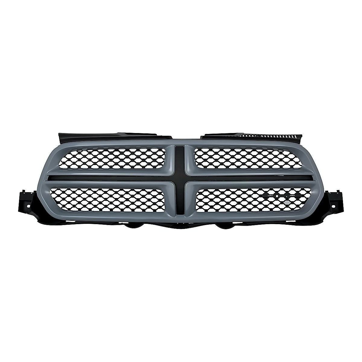 2011-2013 Dodge Durango Grille Matte Dark Gray With Gray Mldg Ptm – Front View (CH1200359)