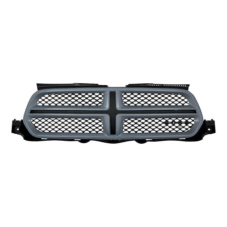 2011-2013 Dodge Durango Grille Matte Dark Gray With Gray Mldg Ptm – Front View (CH1200359)